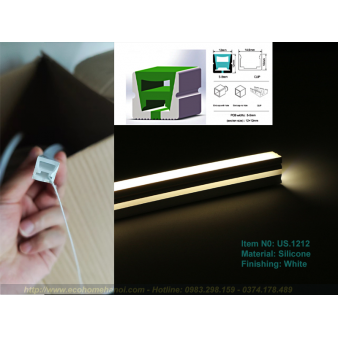 Đèn led silicon uốn dẻo dạng lắp nổi US1212